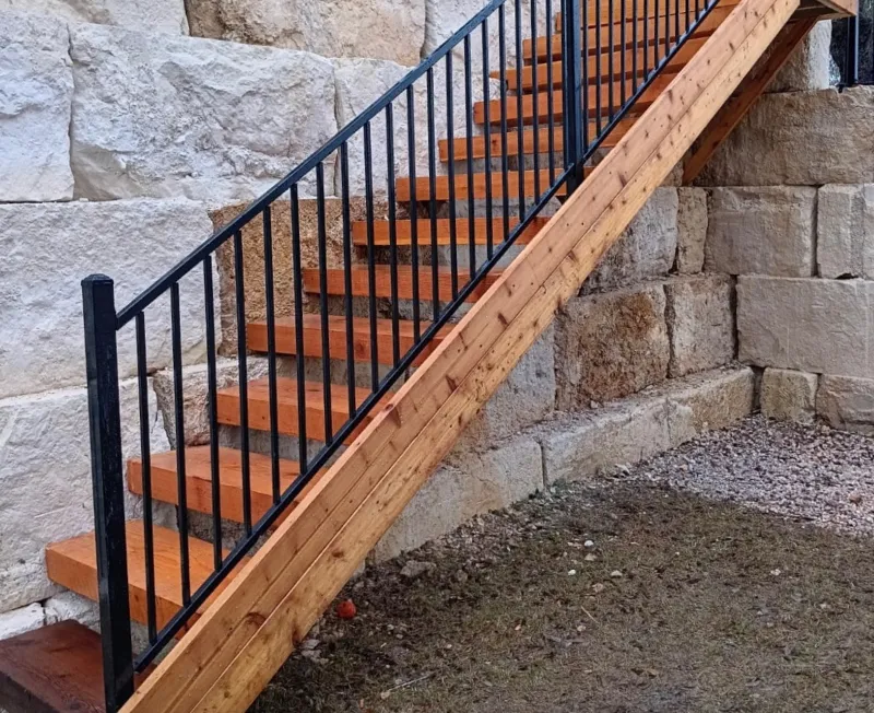 fencing staircase outdoor austin tx